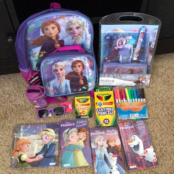 Frozen II Backpack Detachable Lunch Pack & More